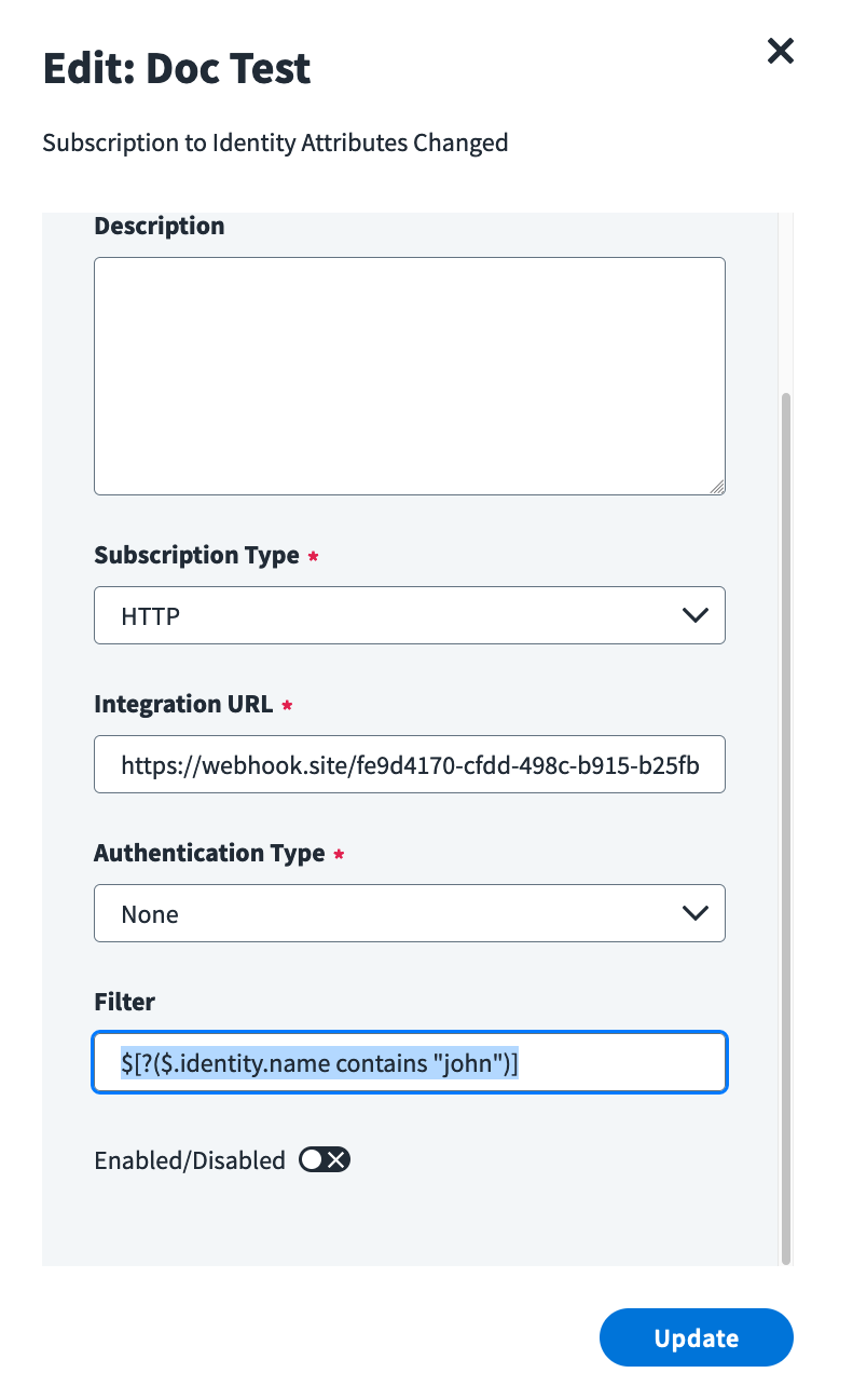 UI filter